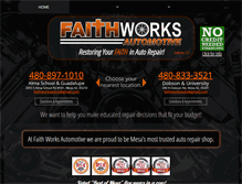 Tablet Screenshot of faithworksauto.com
